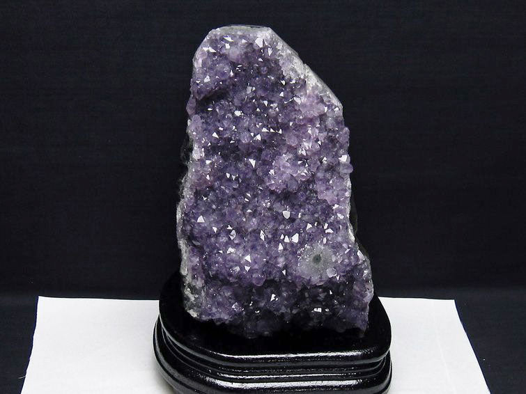 2.1Kg アメジスト クラスター ウルグアイ産 アメジスト 原石 amethyst 台座付属 花型 一点物 192-681