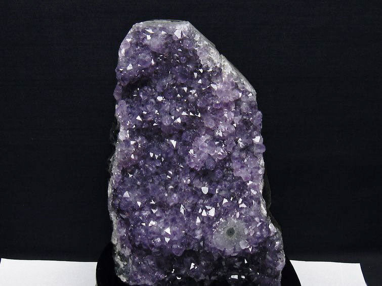 2.1Kg アメジスト クラスター ウルグアイ産 アメジスト 原石 amethyst 台座付属 花型 一点物 192-681