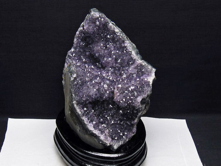 2.2Kg アメジスト クラスター ウルグアイ産 アメジスト 原石 amethyst 台座付属 花型 一点物 192-683