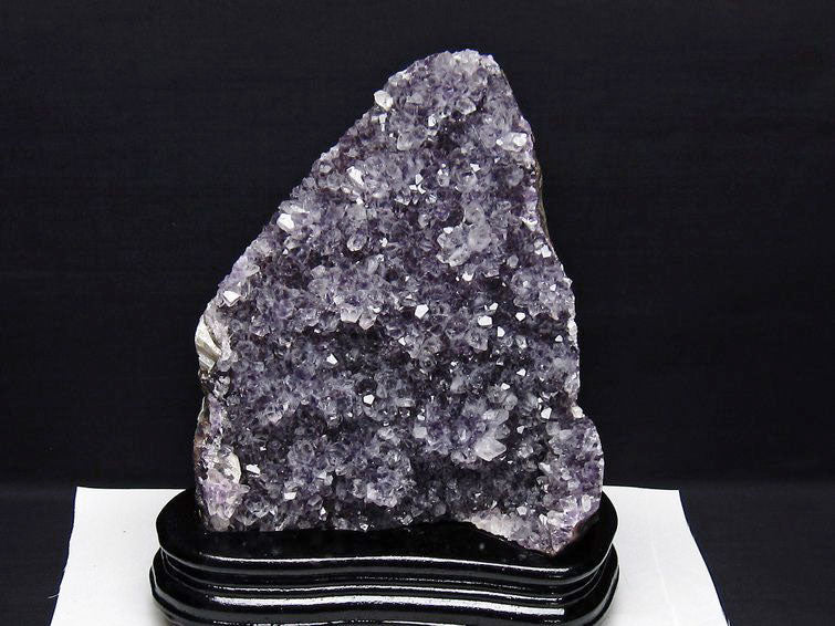 2.3Kg アメジスト クラスター ウルグアイ産 アメジスト 原石 amethyst 台座付属 花型 一点物 192-689