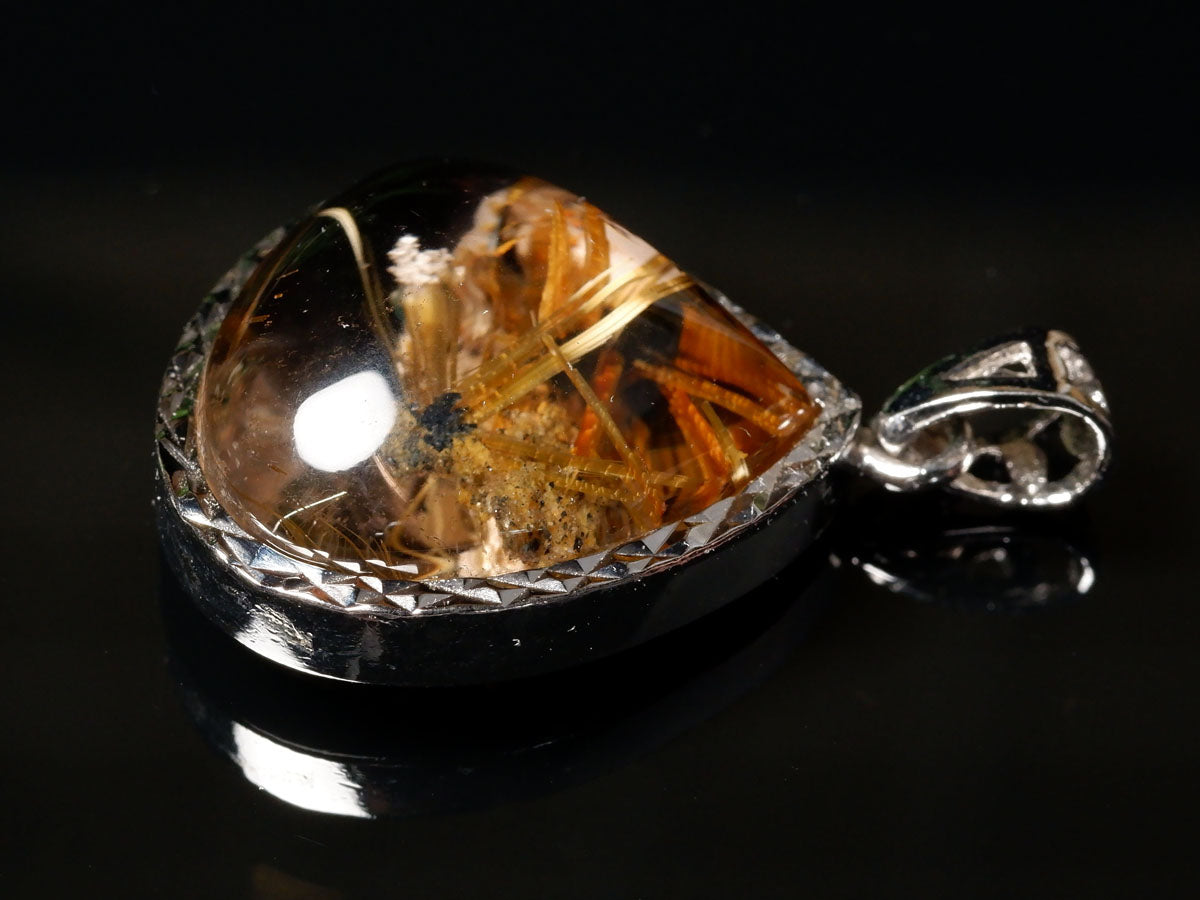 タイチンルチルクォーツ ペンダント 一点物 199-317