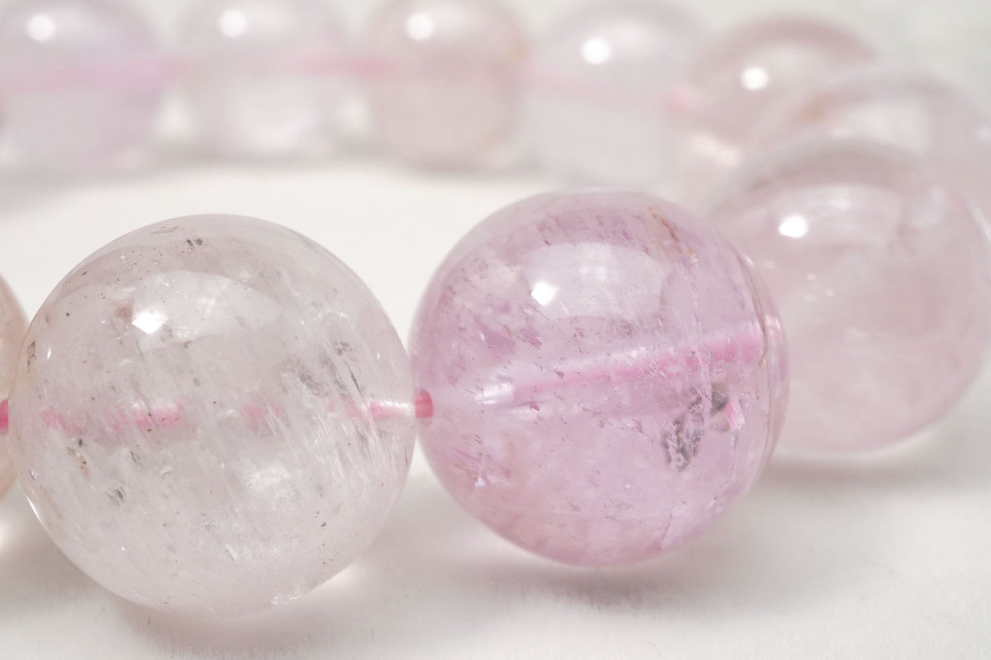 クンツァイト ブレスレット 16mm 一点物 211-2590