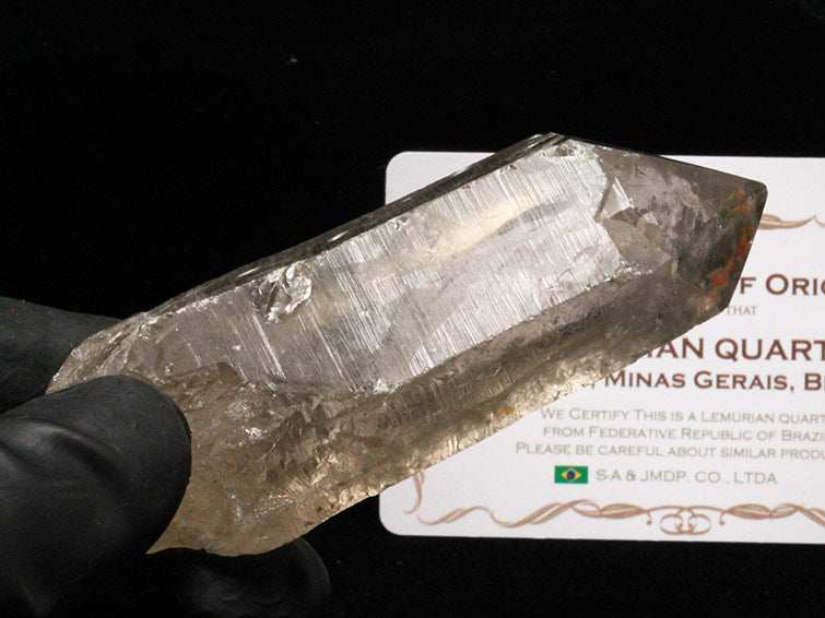 レムリアンシード スモーキークォーツ 原石 虹入り ブラジル ミナスジェライス州 コリント産 証明書付属 一点物 271-580