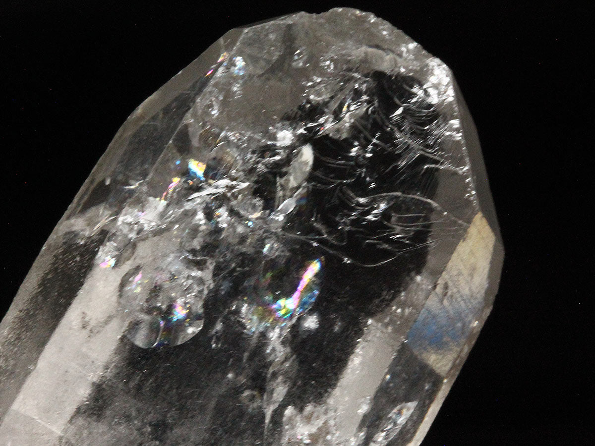 レムリアンシード 水晶 原石 虹入り ブラジル ミナスジェライス州 コリント産 証明書付属 一点物 271-795
