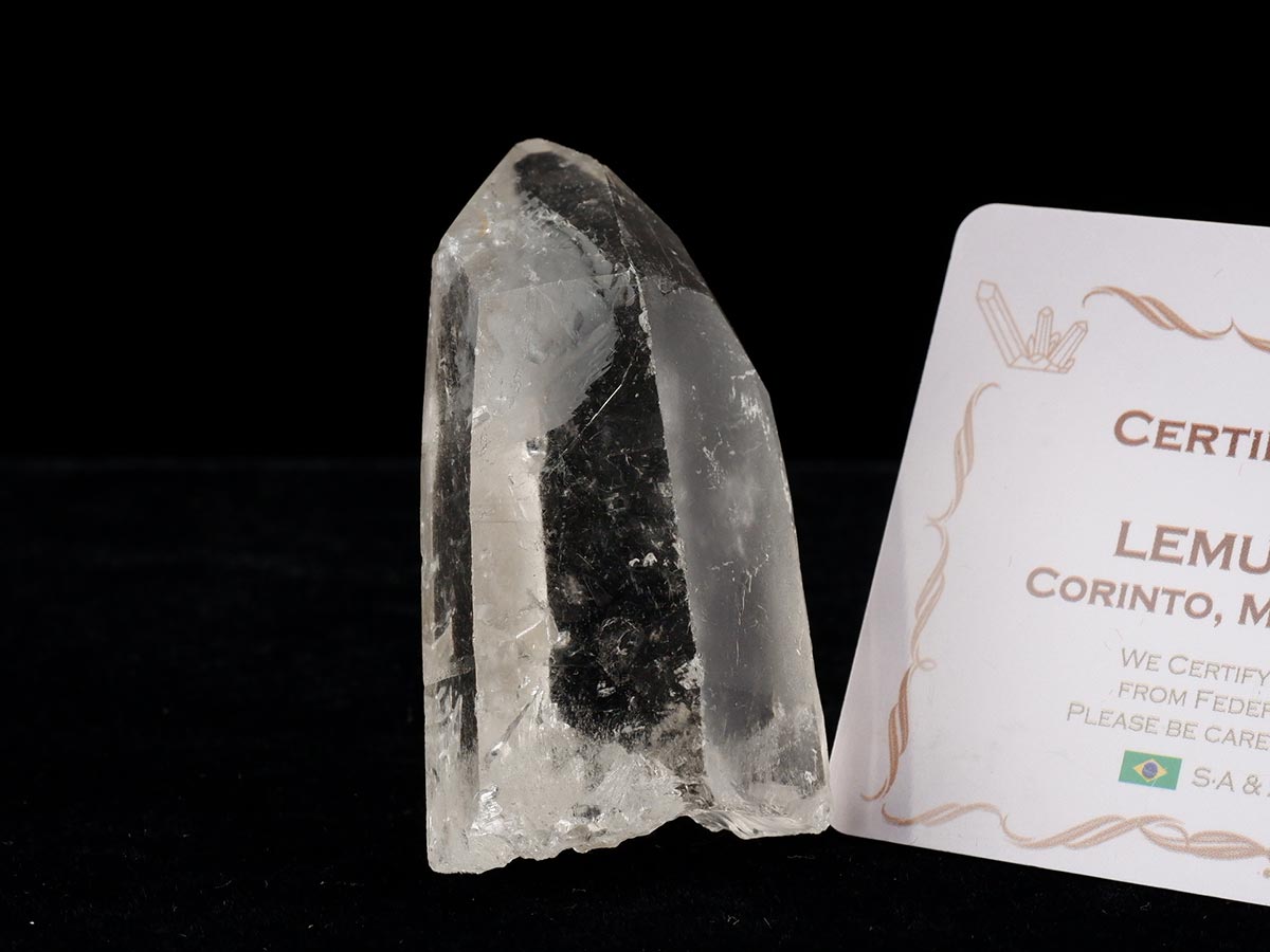 レムリアンシード 水晶 原石 ブラジル ミナスジェライス州 コリント産 証明書付属 一点物 271-856