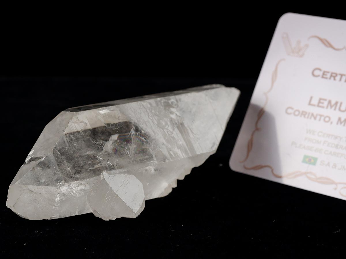 レムリアンシード 水晶 原石 ブラジル ミナスジェライス州 コリント産 証明書付属 一点物 271-860