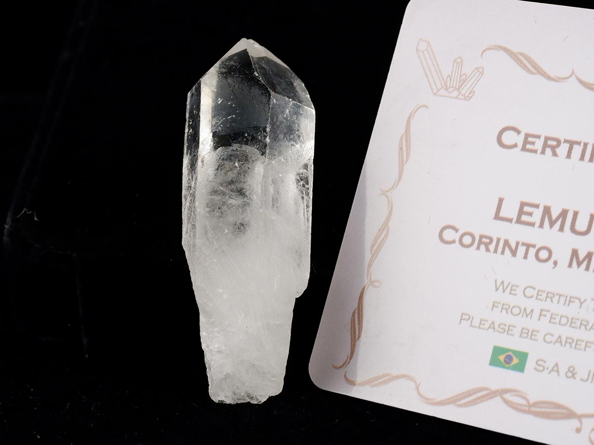 レムリアンシード 水晶 原石 ブラジル ミナスジェライス州 コリント産 証明書付属 一点物 271-863