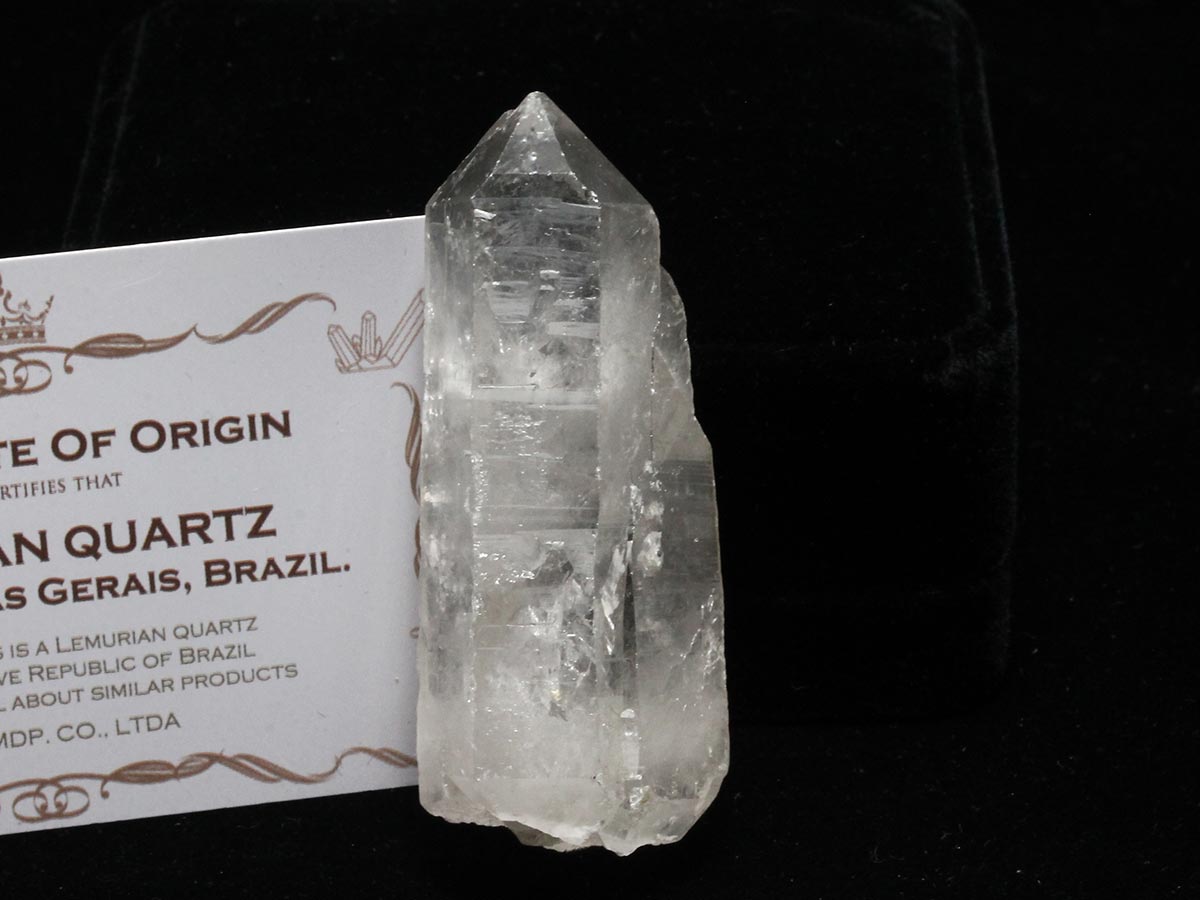 レムリアンシード 水晶 原石 証明書付属 ブラジル ミナスジェライス州 コリント産 レムリアンシードクリスタル 一点物 271-916