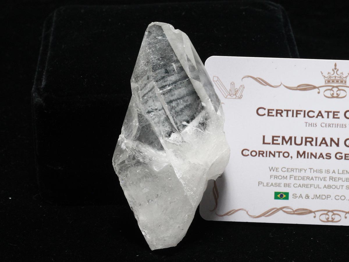 レムリアンシード 水晶 原石 カテドラルライブラリー 証明書付属 ブラジル ミナスジェライス州 コリント産 一点物 271-928