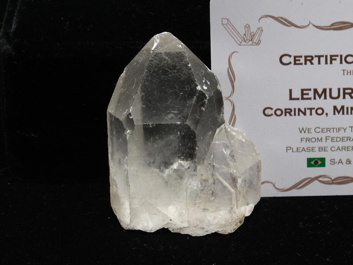 レムリアンシード 水晶 原石 カテドラルライブラリー 証明書付属 ブラジル ミナスジェライス州 コリント産 一点物 271-930