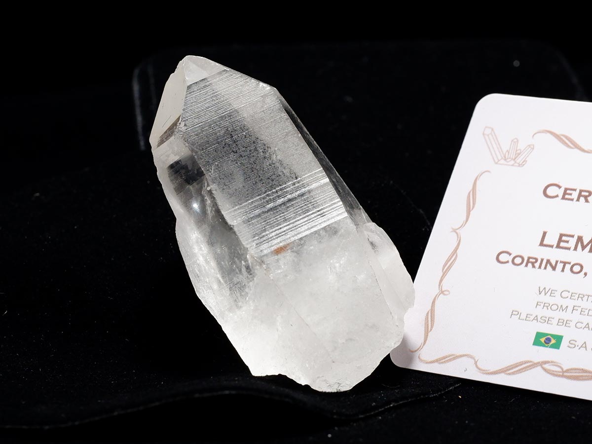 レムリアンシード 水晶 原石 証明書付属 ブラジル ミナスジェライス州 コリント産 レムリアンシードクリスタル 一点物 271-938