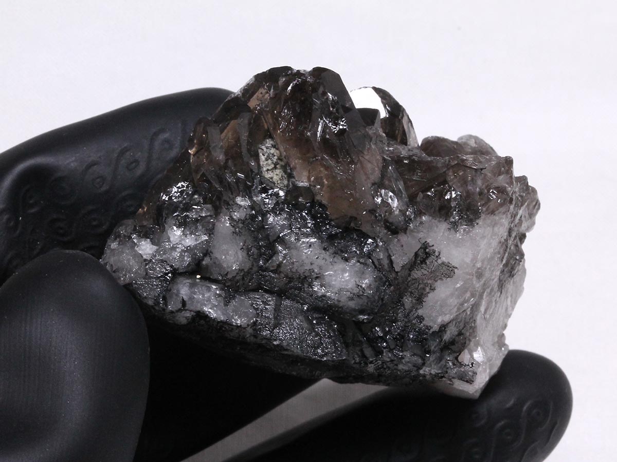 スモーキークォーツ クラスター ブラジル産 煙水晶 原石 一点物 272-318