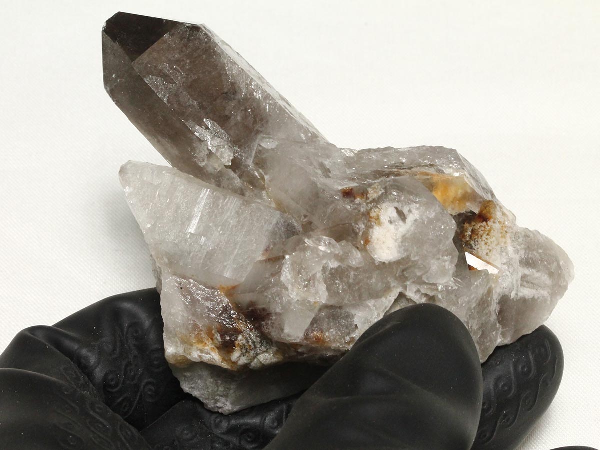 スモーキークォーツ クラスター ブラジル産 煙水晶 原石 一点物 272-322