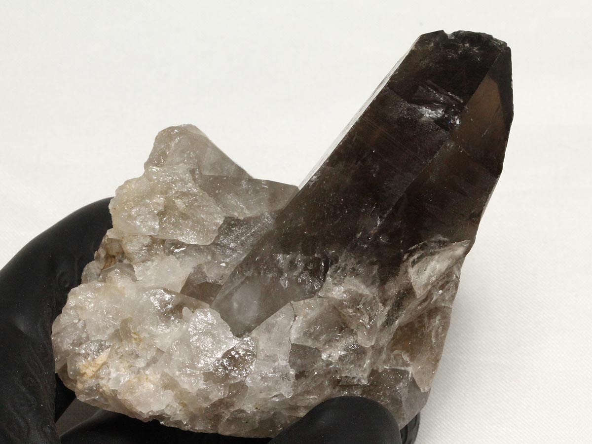 スモーキークォーツ クラスター ブラジル産 煙水晶 原石 一点物 272-323