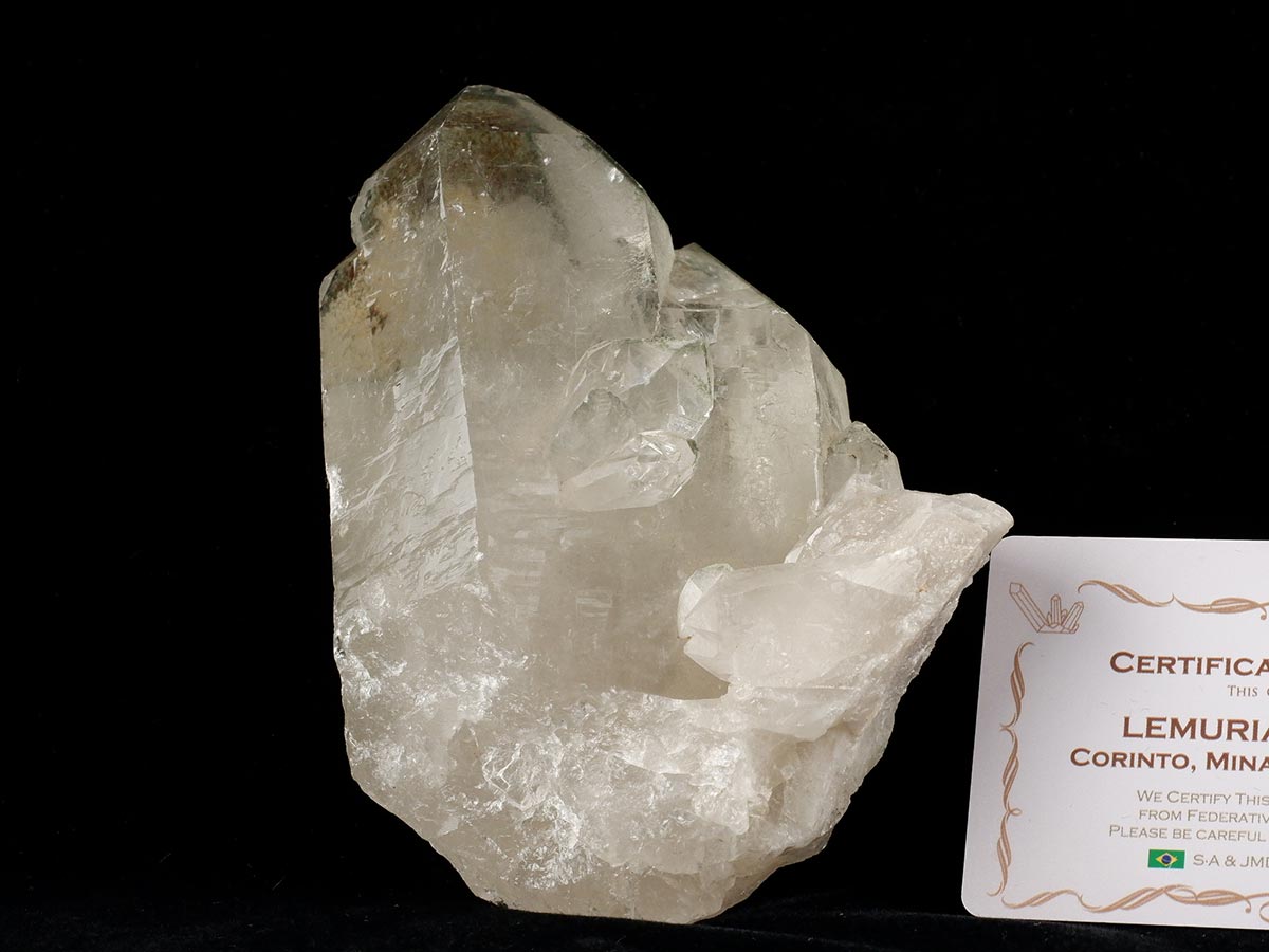 レムリアンシード 水晶 原石 ブラジル ミナスジェライス州 コリント産 証明書付属 一点物 281-308