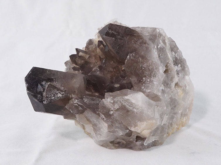 スモーキークォーツ クラスター モリオン 黒水晶 原石 ブラジル産 一点物 282-361