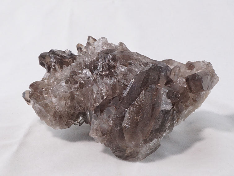 スモーキークォーツ クラスター モリオン 黒水晶 原石 ブラジル産 一点物 282-376