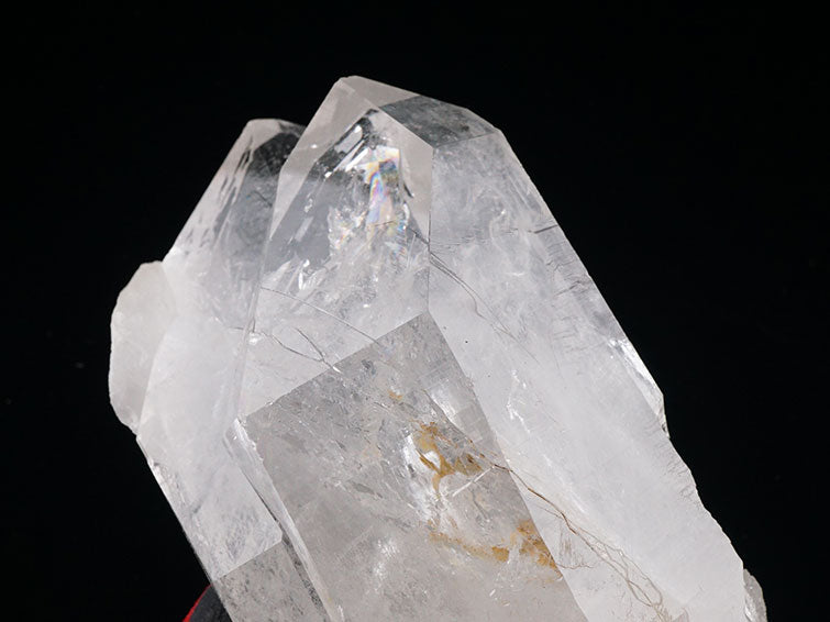 水晶 クラスター 虹入り ツインクリスタル アーカンソー産 282-385