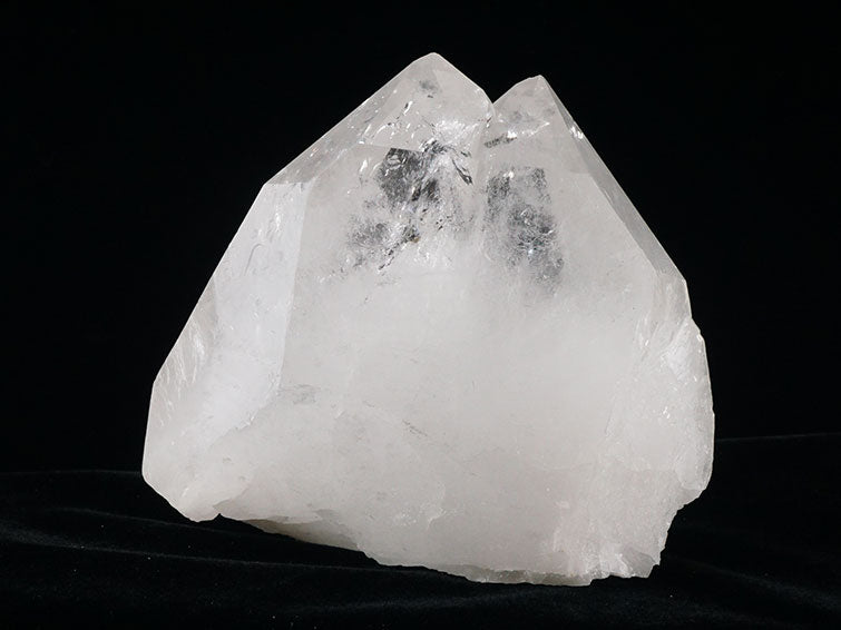水晶 クラスター 虹入り ツインクリスタル アーカンソー産 282-386