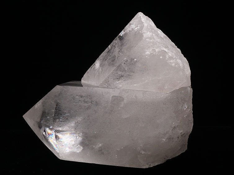 2.1Kg 水晶 クラスター 虹入り アーカンソー産 原石 一点物 282-484