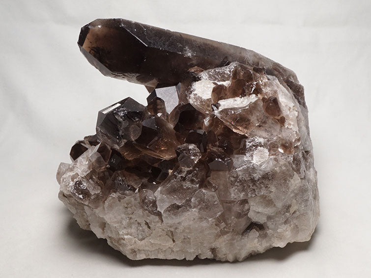 3.5Kg スモーキークォーツ クラスター 原石 煙水晶 モリオン 黒水晶 ブラジル産 一点物 282-497