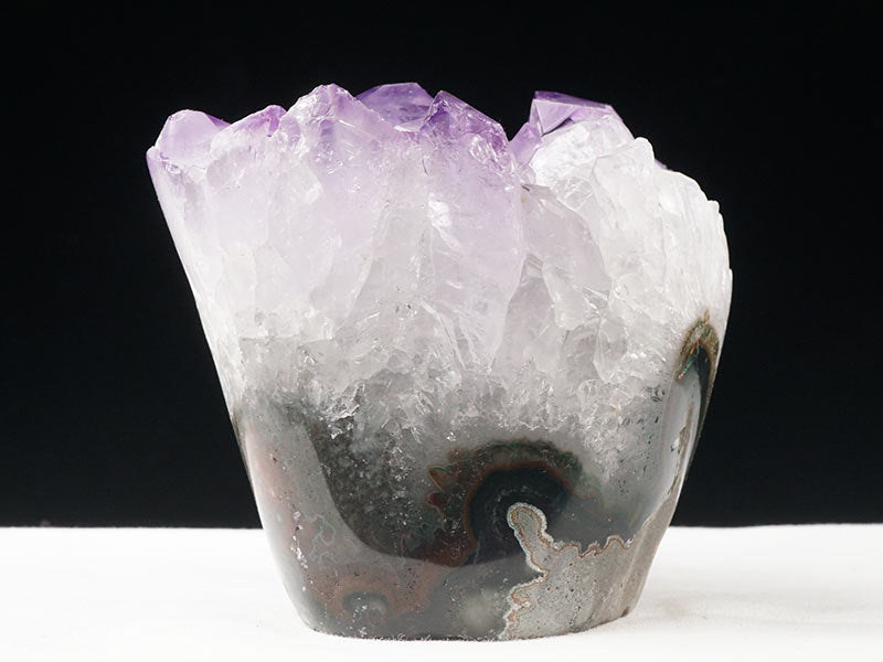 アメジスト クラスター 原石 ウルグアイ産 花型 フラワー amethyst 一点物 282-580