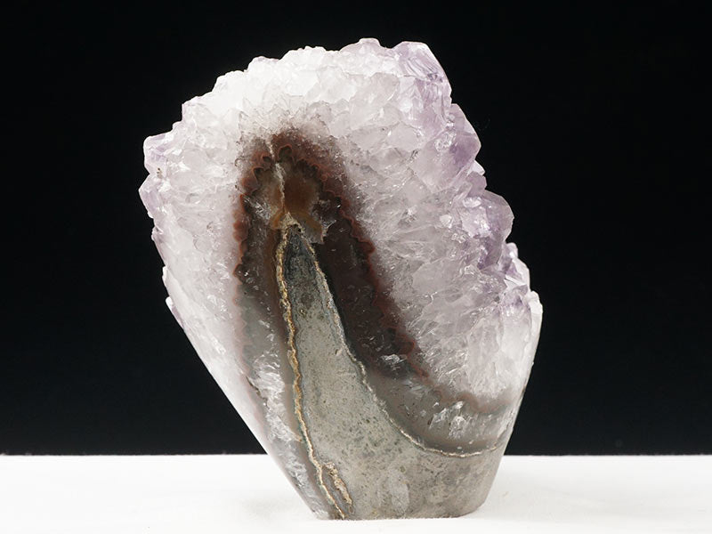 フラワーアメジストクラスター ウルグアイ産 花型 amethyst 原石 一点物 282-583