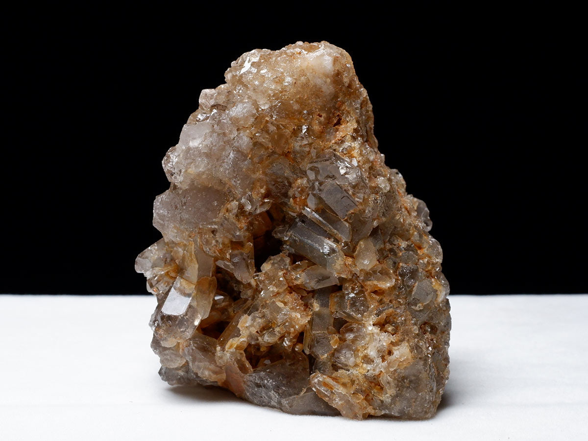スモーキークォーツ クラスター ブラジル産 モリオン 黒水晶 原石 一点物 282-685