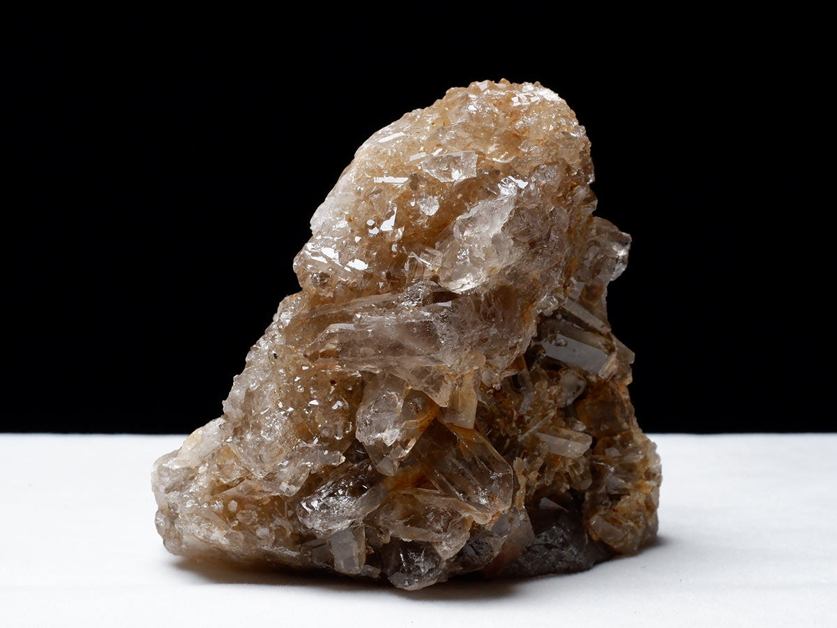 スモーキークォーツ クラスター ブラジル産 モリオン 黒水晶 原石 一点物 282-685