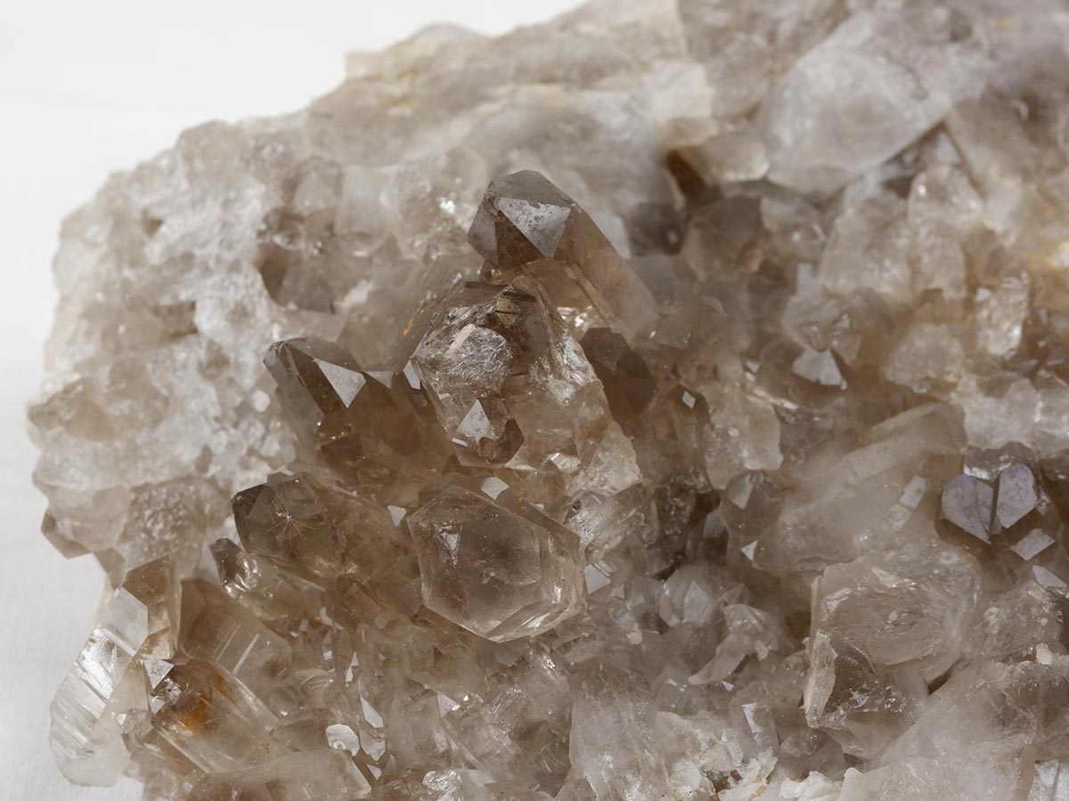 スモーキークォーツ クラスター ブラジル産 煙水晶 原石 一点物 282-729