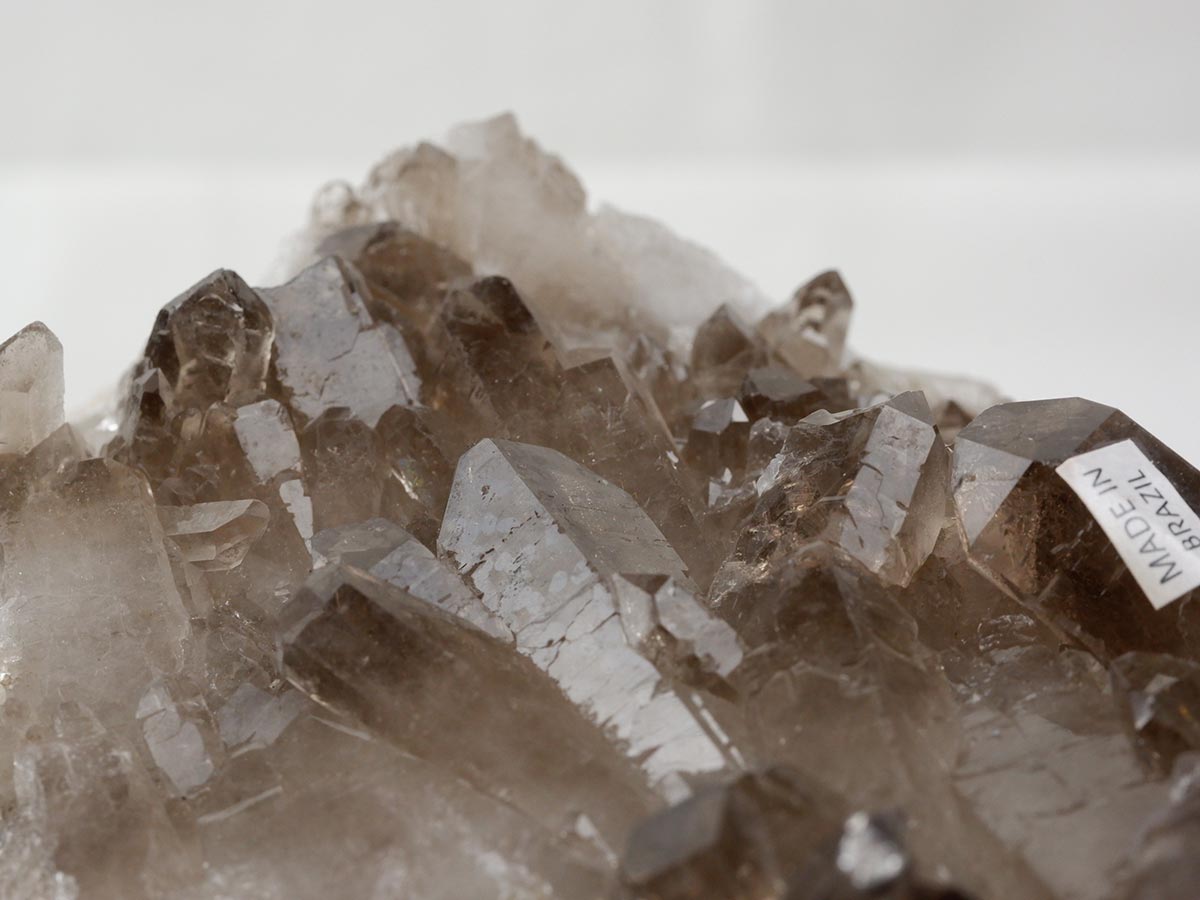 スモーキークォーツ クラスター ブラジル産 煙水晶 原石 一点物 282-731