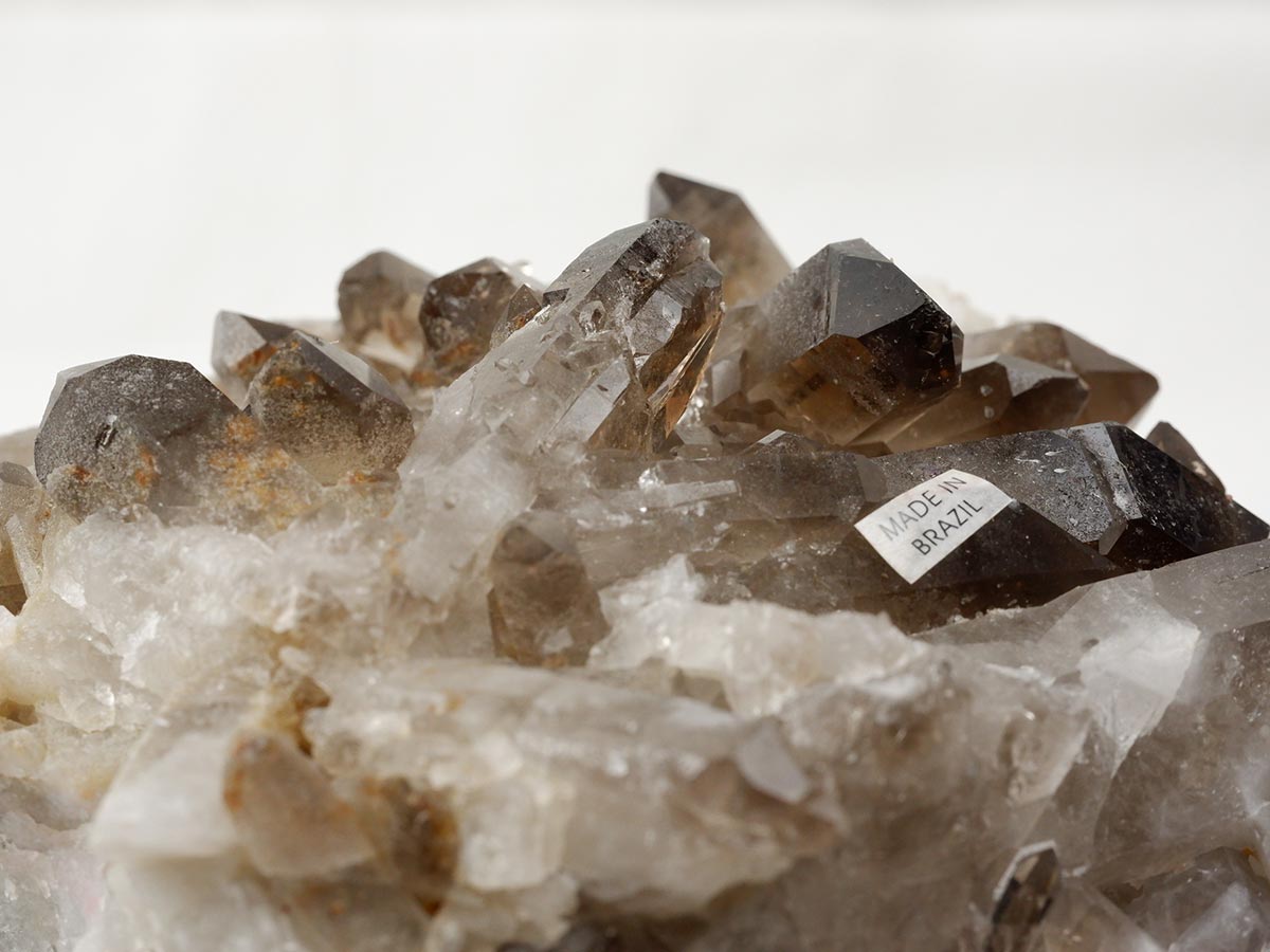 1.6Kg スモーキークォーツ クラスター ブラジル産 煙水晶 原石 一点物 282-735