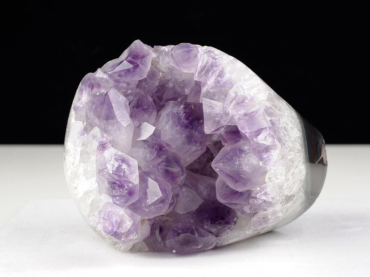 1.5Kg アメジストクラスター 原石 ウルグアイ産 花型 フラワー amethyst 一点物 282-747