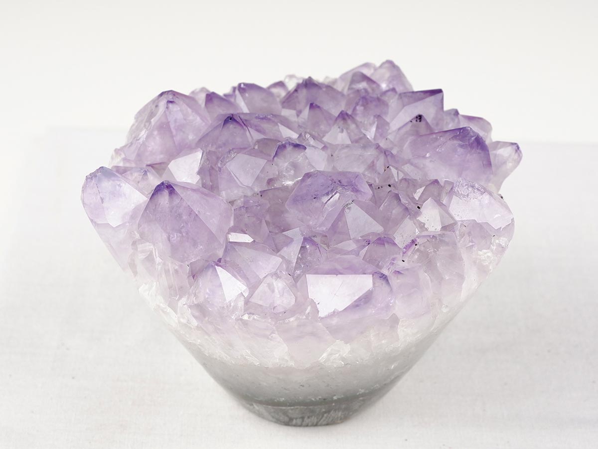 アメジストクラスター 原石 ウルグアイ産 花型 フラワー amethyst 一点物 282-756
