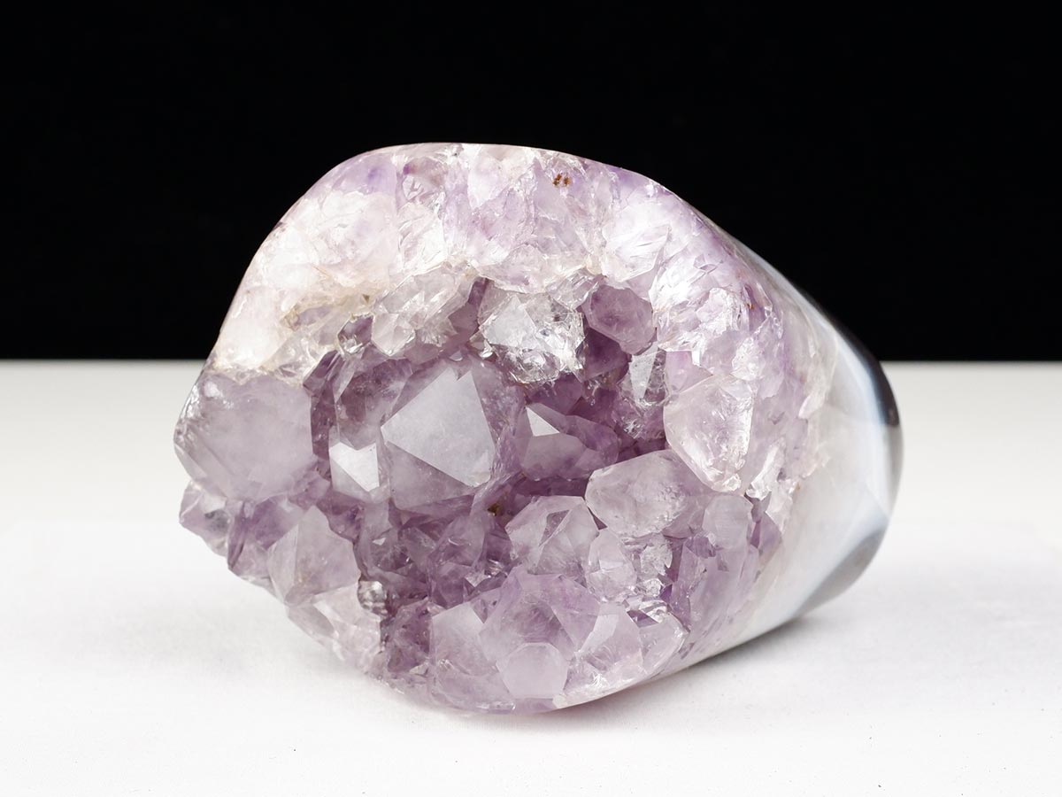 1.1Kg アメジストクラスター 原石 ウルグアイ産 花型 フラワー amethyst 一点物 282-758