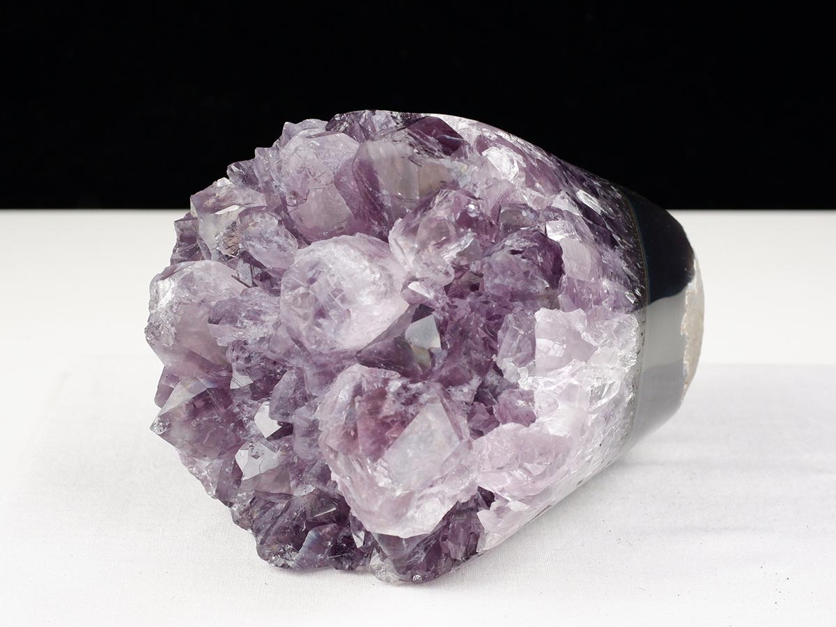 1.4Kg アメジストクラスター 原石 ウルグアイ産 花型 フラワー amethyst 一点物 282-759