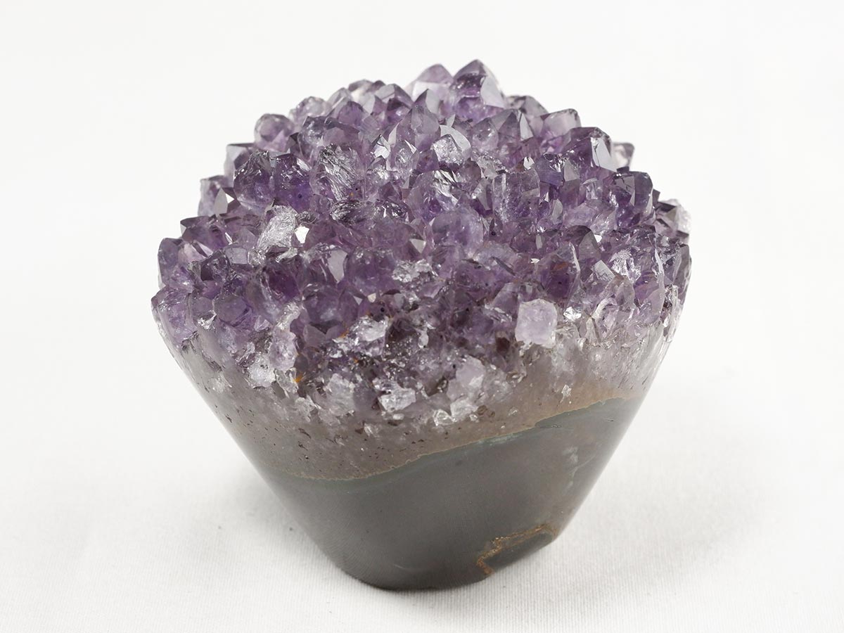 アメジスト クラスター ウルグアイ産 フラワーアメジスト 花型 原石 置物 amethyst 一点物 282-804