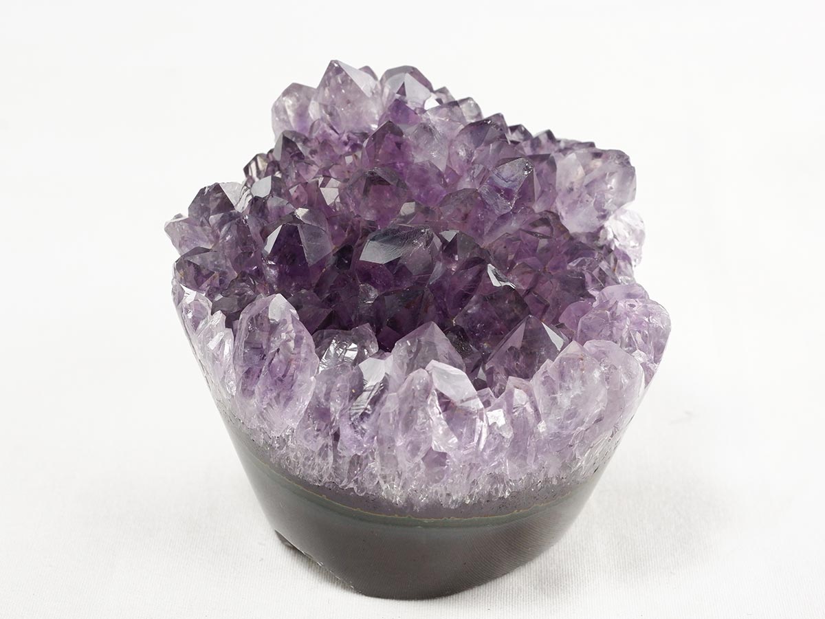アメジスト クラスター ウルグアイ産 フラワーアメジスト 花型 原石 置物 amethyst 一点物 282-805