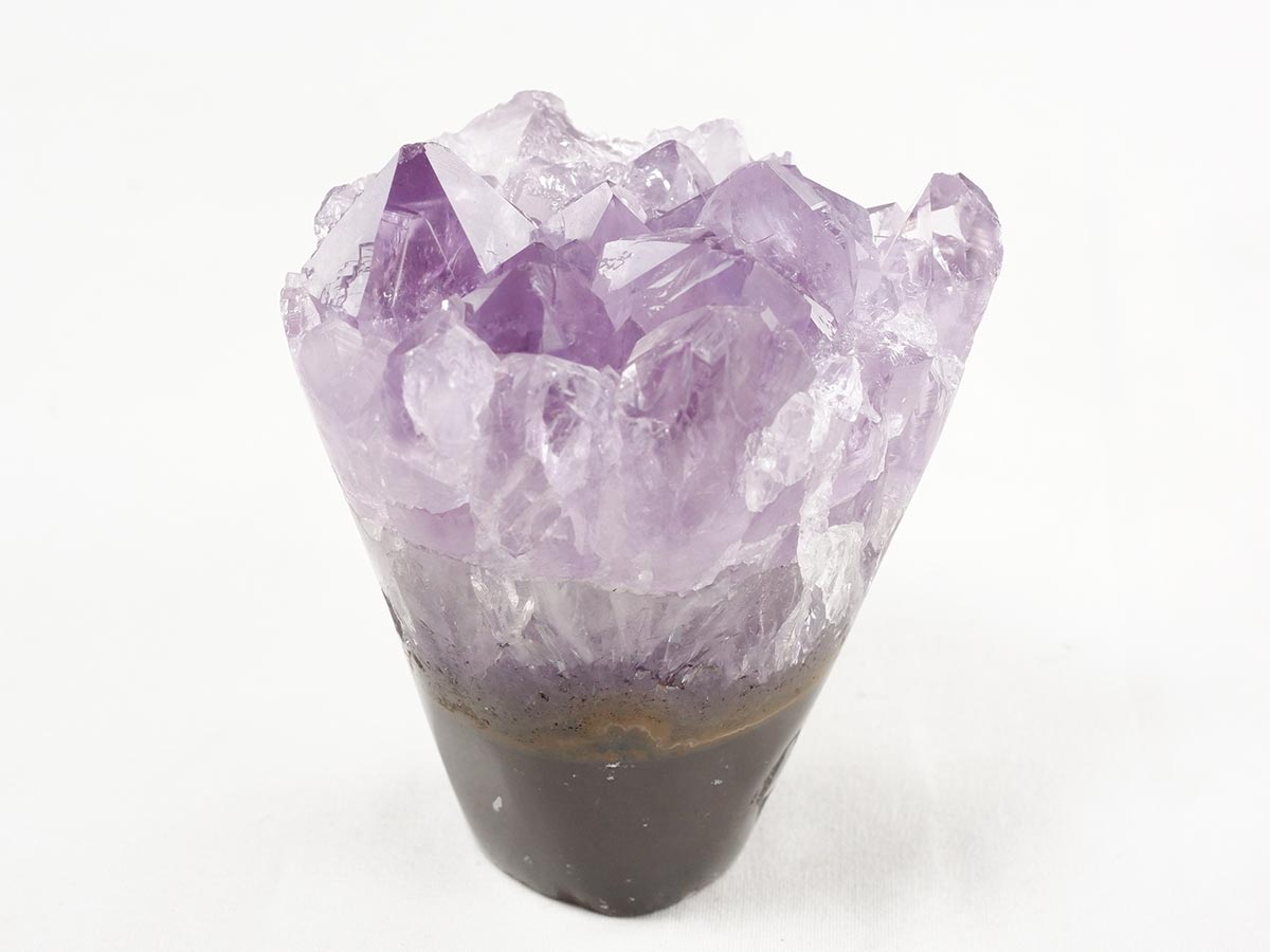アメジスト クラスター ウルグアイ産 フラワーアメジスト 花型 原石 置物 amethyst 一点物 282-806
