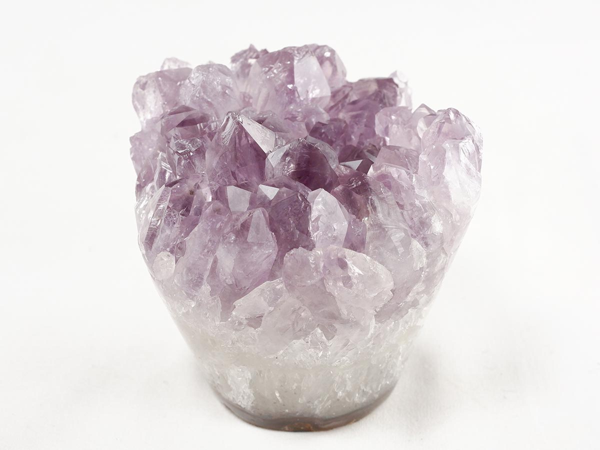 アメジスト クラスター ウルグアイ産 フラワーアメジスト 花型 原石 置物 amethyst 一点物 282-811