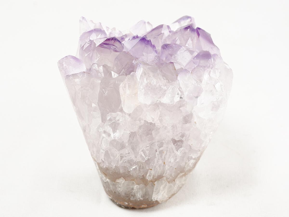 アメジスト クラスター ウルグアイ産 フラワーアメジスト 花型 原石 置物 amethyst 一点物 282-813