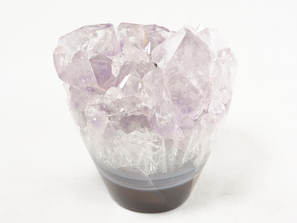 アメジスト クラスター ウルグアイ産 フラワーアメジスト 花型 原石 置物 amethyst 一点物 282-818