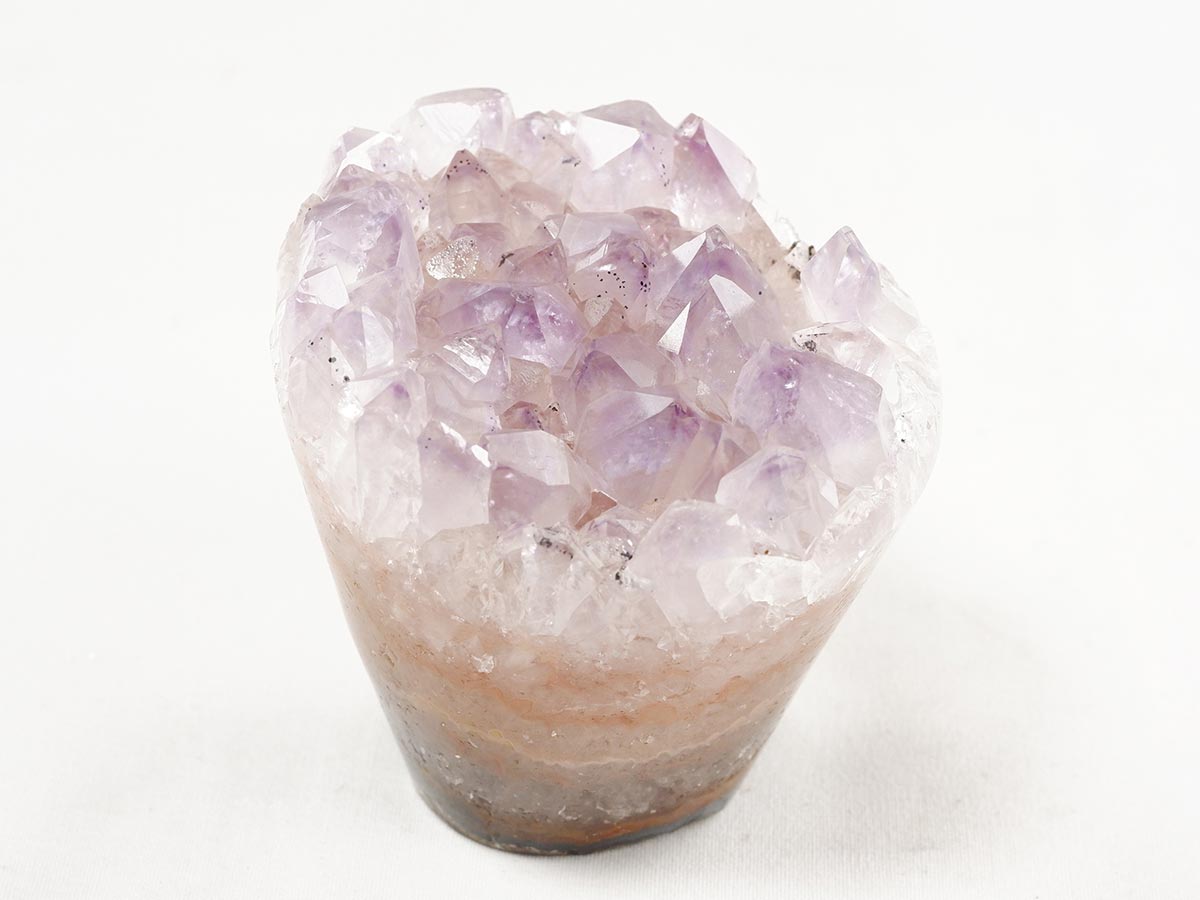 アメジスト クラスター ウルグアイ産 フラワーアメジスト 花型 原石 置物 amethyst 一点物 282-821