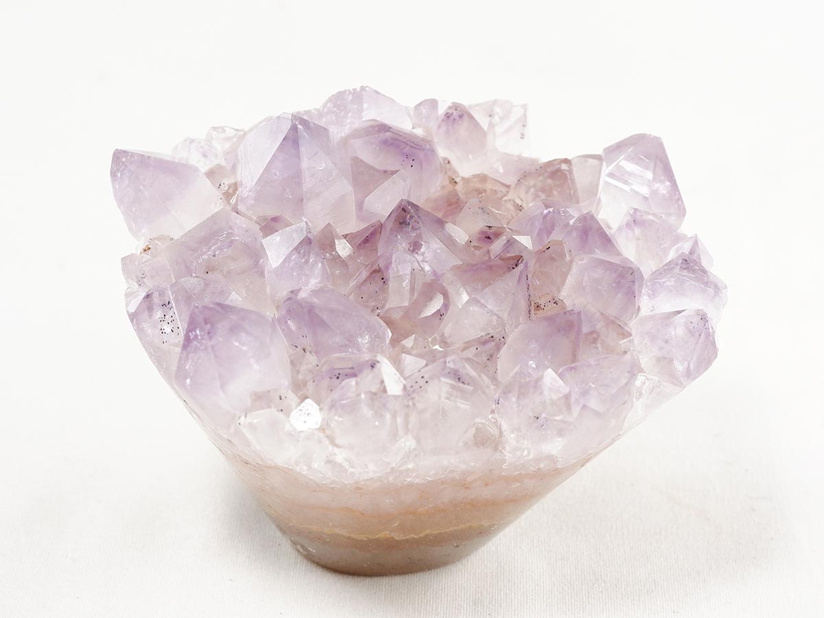 アメジスト クラスター ウルグアイ産 フラワーアメジスト 花型 原石 置物 amethyst 一点物 282-823