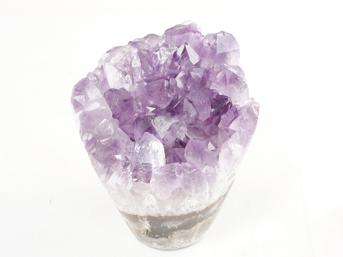 アメジストクラスター 1Kg ウルグアイ産 フラワーアメジスト 花型 原石 置物 amethyst 一点物 282-839