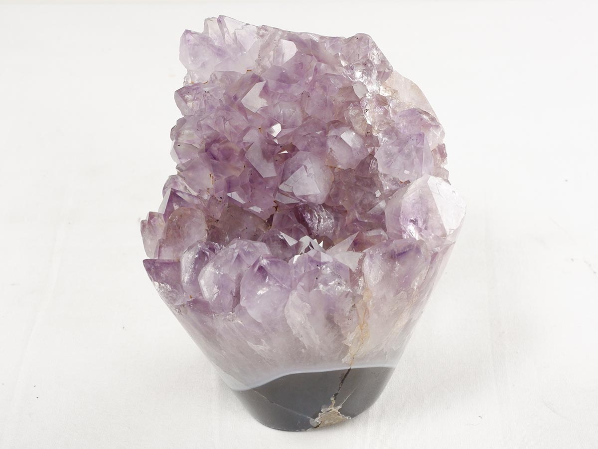 アメジストクラスター 1.4Kg ウルグアイ産 フラワーアメジスト 花型 原石 置物 amethyst 一点物 282-844