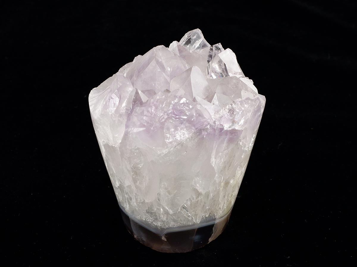 アメジスト クラスター ウルグアイ産 フラワーアメジスト 花型 原石 置物 amethyst 一点物 282-847
