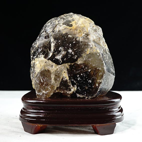 2.8Kg スモーキークォーツ 煙水晶 原石 虹入り 一点物 291-104