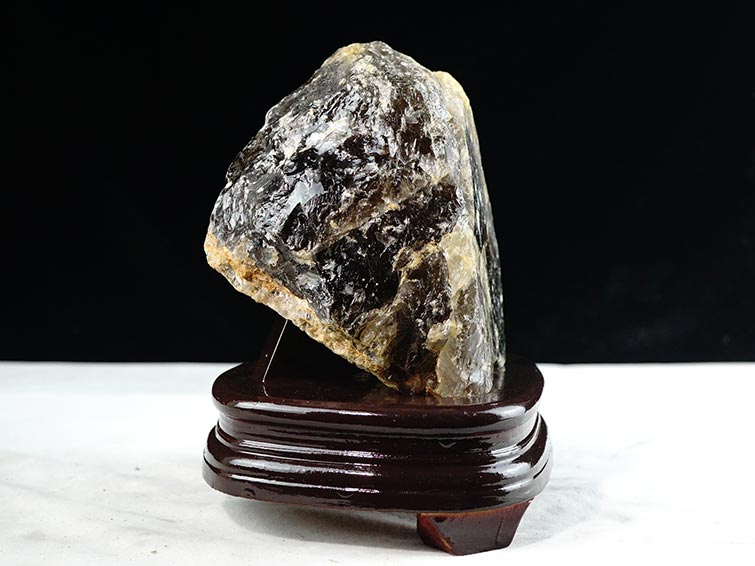 2.8Kg スモーキークォーツ 煙水晶 原石 虹入り 一点物 291-104