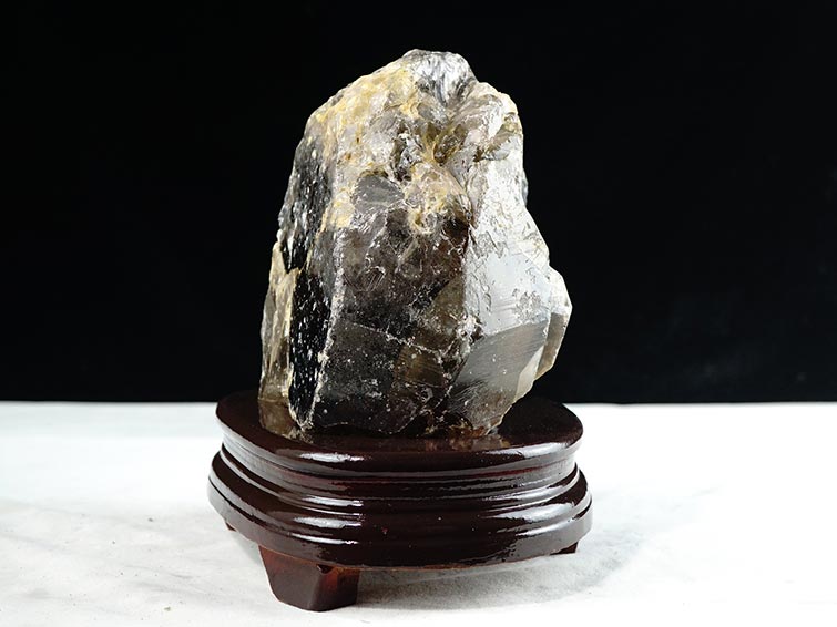 2.8Kg スモーキークォーツ 煙水晶 原石 虹入り 一点物 291-104